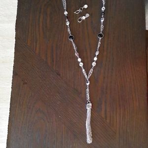 White House Black Market necklace and earrings set